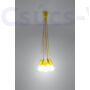 Kép 3/8 - Sollux - Függeszték lámpa - DIEGO 5 sárga