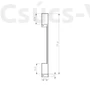 Kép 5/11 - Sollux - SAPPO - Fali lámpa - fekete - 4000K - 120 cm
