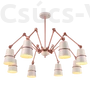 Kép 1/2 - Spider Csillár 8 Fehér - Elmark