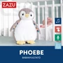 Kép 2/7 - Zazu – PHOEBE babanyugtató plüsspingvin éjjeli fénnyel és hangrögzítővel