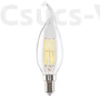 Kép 1/2 - FILAMENT LED izzó  CF35 E14 4W, 450 lm, 2700K-Gyertya