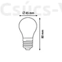 Kép 2/2 - SMD-LED IZZÓ E27 G45 8W 1000lm 4000K