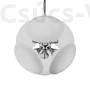Kép 1/2 - Diamo függeszték 6x40w/e14 króm/opál ø42cm