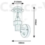 Kép 3/3 - Rabalux -  Varso - Kültéri fali lámpa szenzoros 1xE27/20W/230V IP44